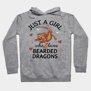 Just a Girl Who Loves bearded dragons Gift Hoodie
